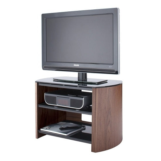 Finewoods Small Wooden TV Stand In Walnut