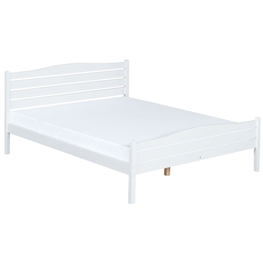 Foshan Wooden Small Double Bed In White