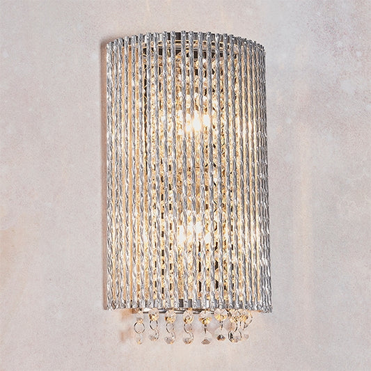 Galina LED 2 Lights Wall Light In Polished Chrome