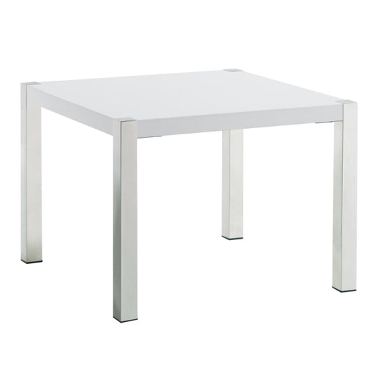Gamma Wooden Lamp Table In White High Gloss