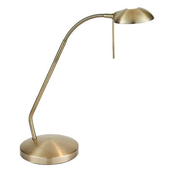 Hackney Touch Task Table Lamp In Antique Brass