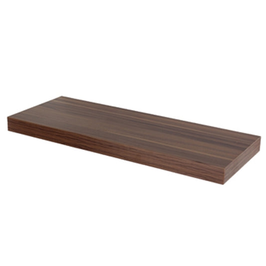 Hudson Large Wooden Box Wall Shelf In Walnut
