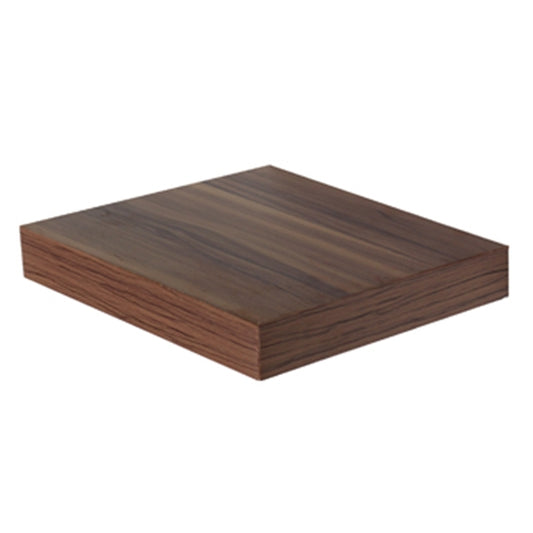 Hudson Small Wooden Box Wall Shelf In Walnut