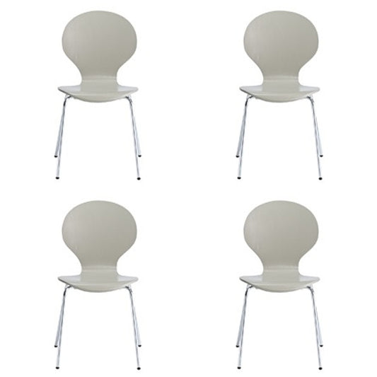 Ibiza Set Of 4 Dining Chairs In Stone