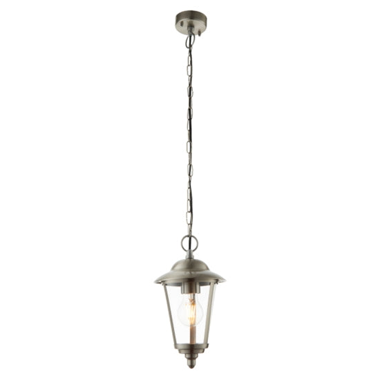 Klien Outdoor Ceiling Pendant Light In Polished Stainless Steel