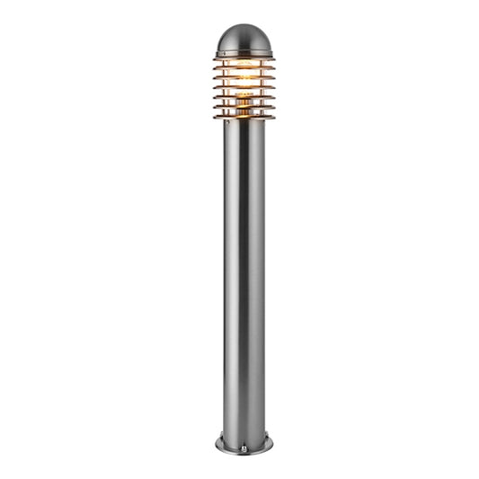 Louvre Outdor Bollard Post In Polished Stainless Steel