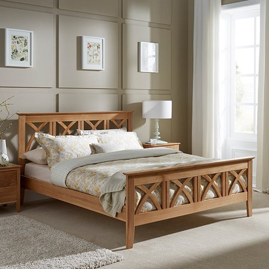Maiden Wooden Double Bed In Oak