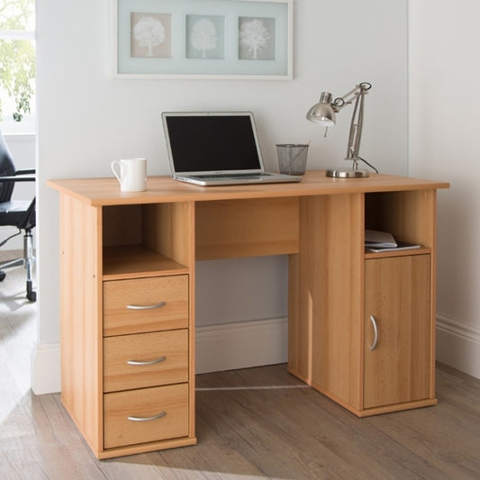 Maryland Wooden Computer Desk In Beech Effect