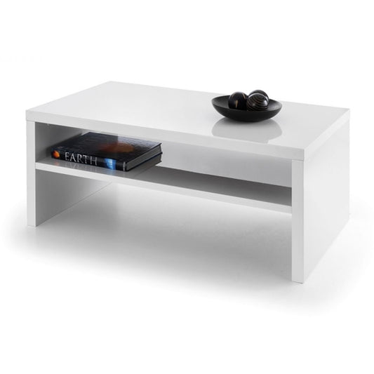 Metro Wooden Coffee Table In White High Gloss