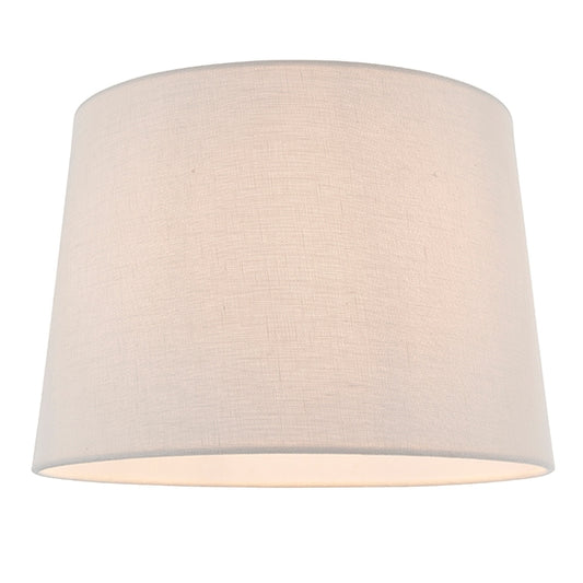 Mia Linen Fabric 12 Inch Shade In Vintage White
