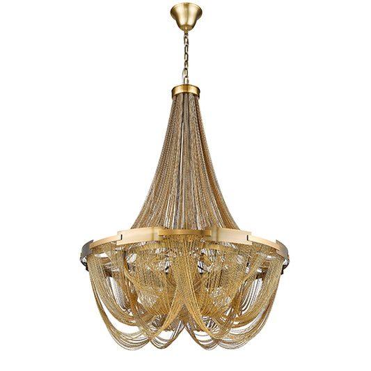 Notting Hill 6 Bulbs Statement Ceiling Light In Brass