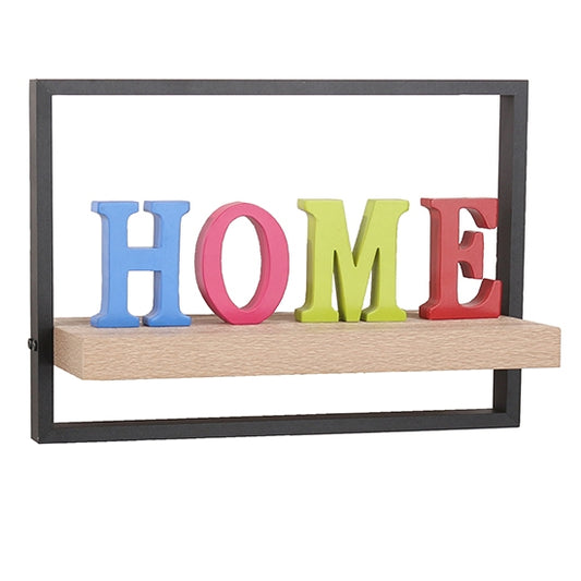 Nova Medium Wooden Framed Floating Wall Shelf In Oak Effect