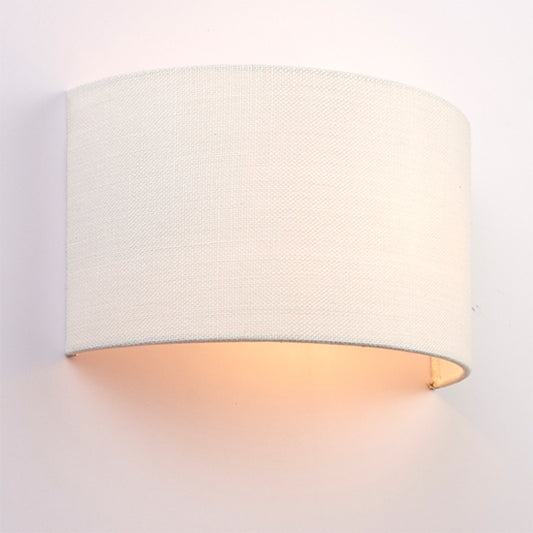 Obi Vintage White Polyester Cotton Wall Light In Vintage White