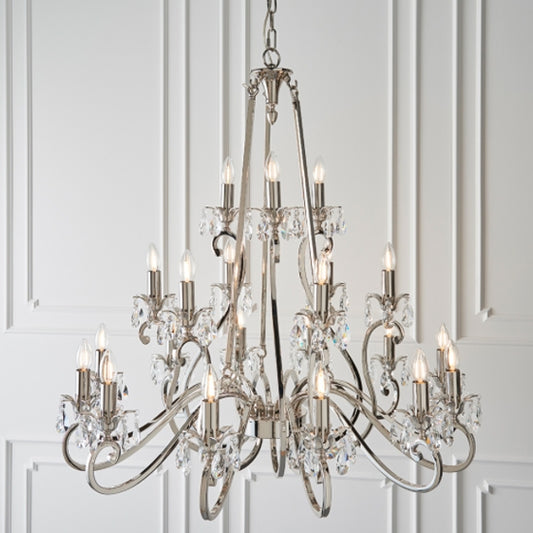 Oksana 21 Lights Ceiling Pendant Light In Nickel
