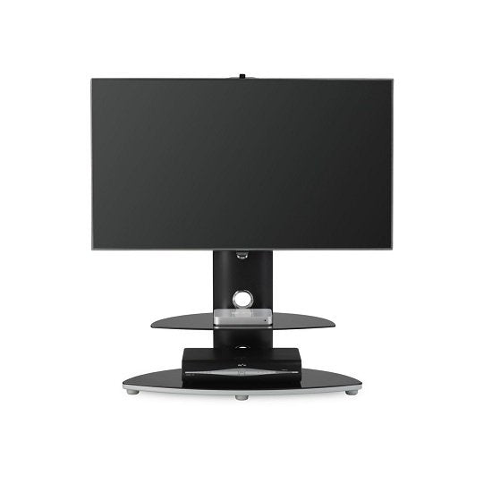 Osmium TV Stand In Black With 2 Shelf And Bracket