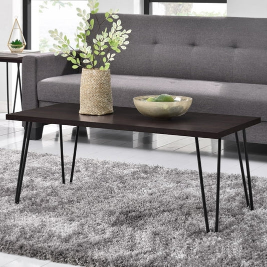 Owen Retro Wooden Coffee Table In Espresso