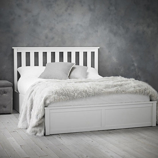 Oxford Wooden Double Bed In White