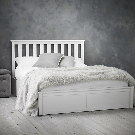 Oxford Wooden King Size Bed In White