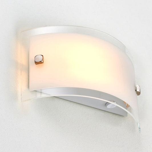 Phelps Clear And Frosted Glass Wall Light In Chrome