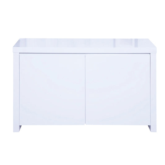 Puro Wooden Sideboard In White High Gloss With 2 Doors