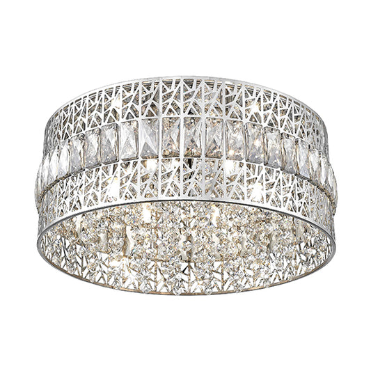 Rosalin 6 Bulbs Decorative Flush Ceiling Light In Chrome