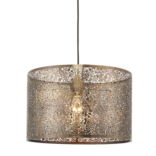 Secret Garden 400mm LED Ceiling Pendant Light In Antique Brass