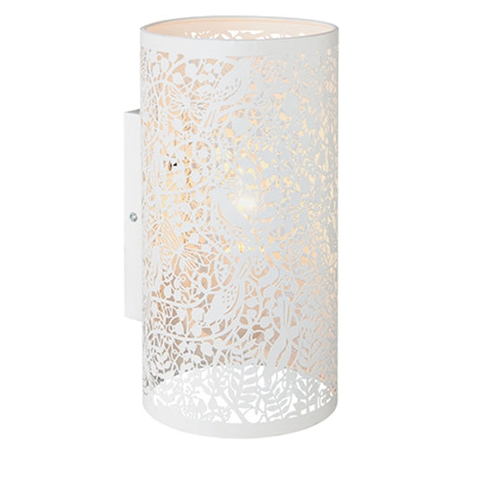 Secret LED Garden Wall Light In Matt Ivory