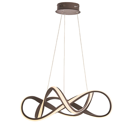 Synergy LED Ceiling Pendant Light In Coffee Sand With Frosted Diffuser