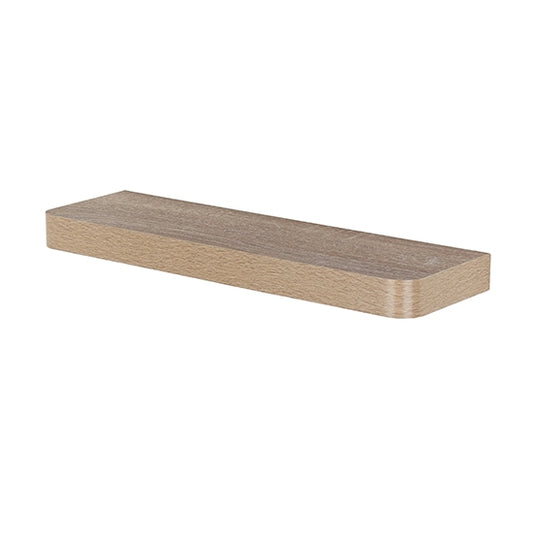 Trent Small Narrow Wooden Floating Wall Shelf In Oak Effect