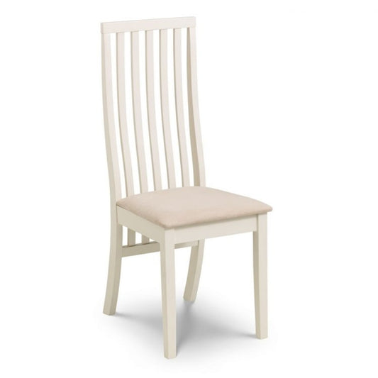 Vermont Wooden Dining Chair In Ivory