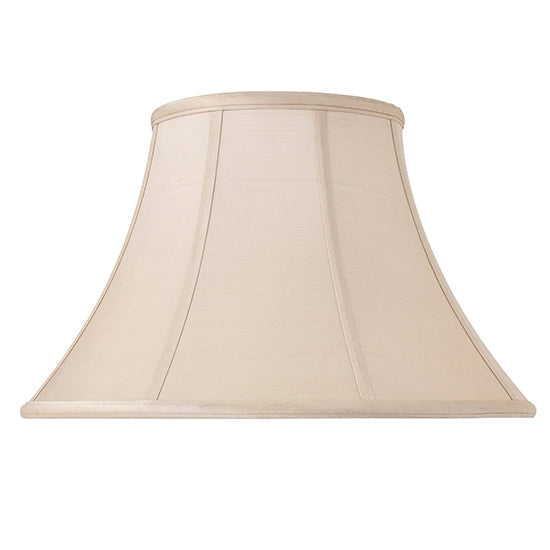 Zara Fabric 16 Inch Shade In Oyster Silk And Gloss White